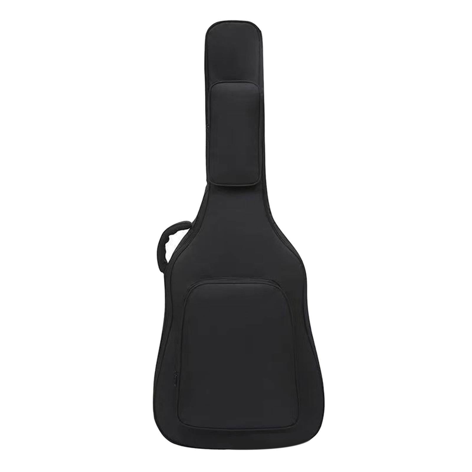 Acoustic Guitar Bag with Pockets Backpack Adjustable Shoulder Strap for Bass