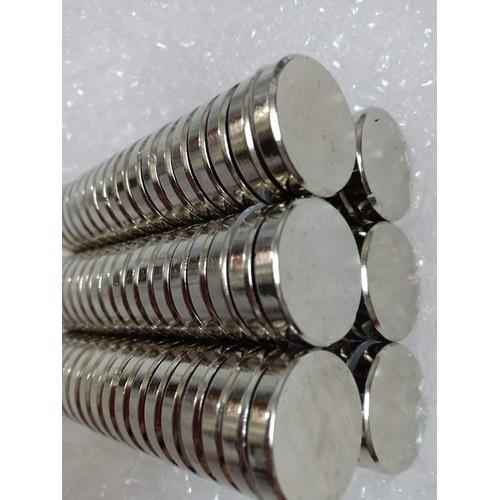Nam Châm Đất Hiếm 30x3mm set 5 viên, nam châm hình trụ siêu mạnh