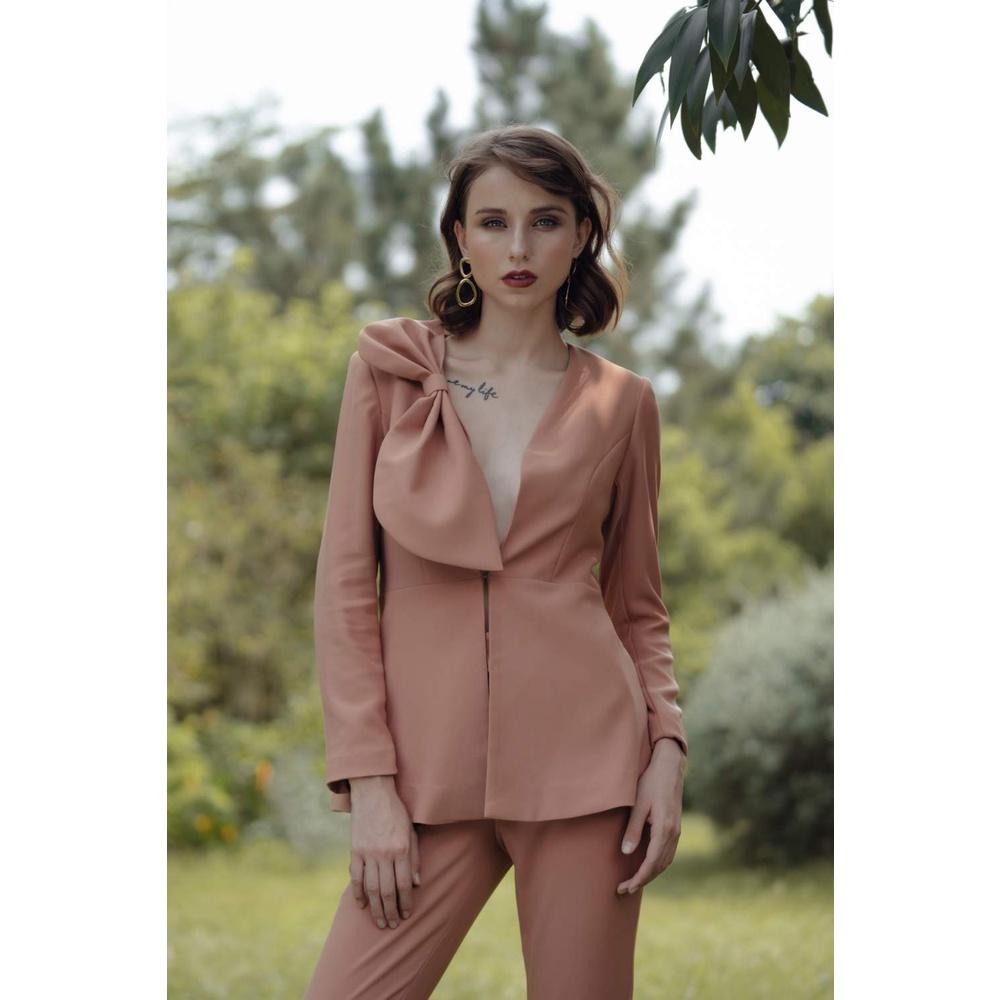 Set bộ Vest Nữ nơ cổ HeraDG - WT19019A