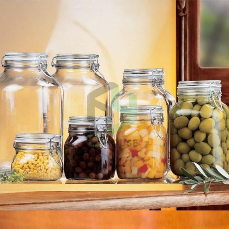 Hũ Thuỷ Tinh Nắp Cài Kín Hơi Đựng Đồ Khô, cafe, các loại hạt, ngâm hoa quả...