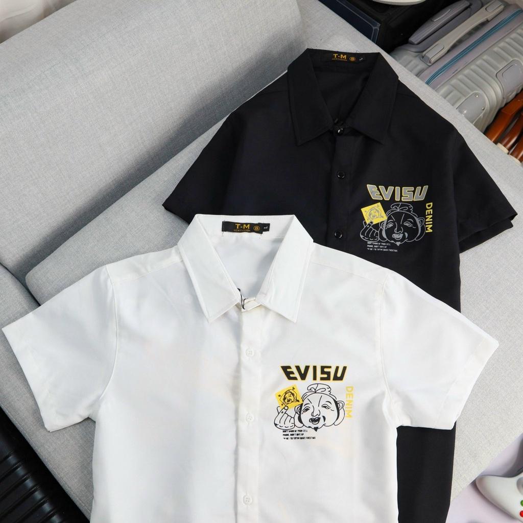ÁO SƠ MI NAM TAY NGẮN CỔ CHỮ V SIÊU HOT THỜI TRANG RỰC RỠ CHO CÁC ANH EM BẠN TRẺ