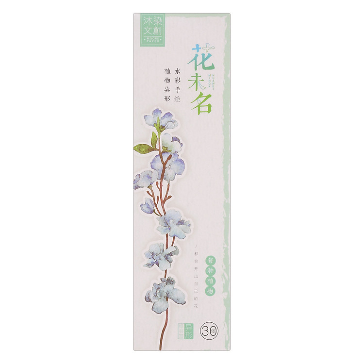 Bộ 30 Bookmark Đánh Dấu Sách Chủ Đề Hoa Lá