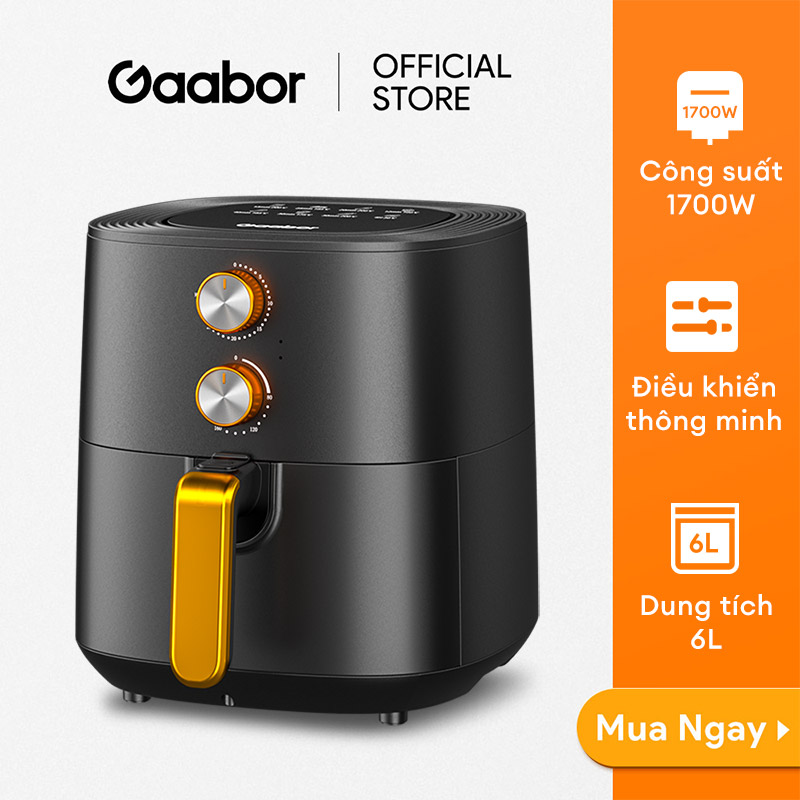 Nồi chiên không dầu GAABOR GA-M6A dung tích 6 lít công suất mạnh 1700W - Hàng chính hãng