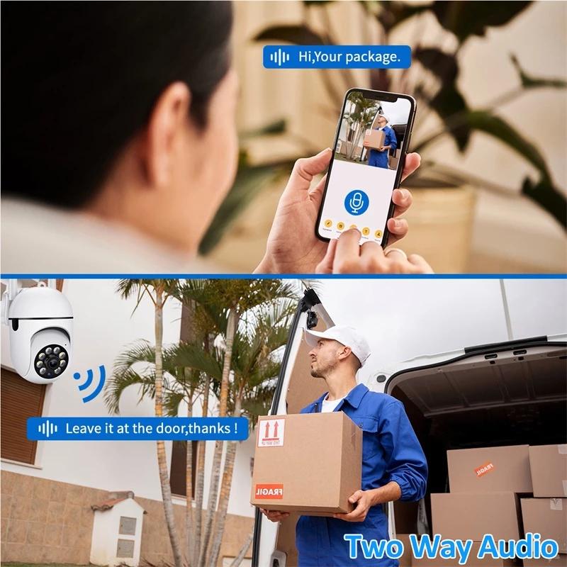 5G PTZ WiFi Giám sát 5MP IP Camera đầy đủ màu sắc Tầm nhìn Đêm Bảo vệ Bảo vệ Bảo vệ CCTV Outdoor 4X Digital Zoom Camera