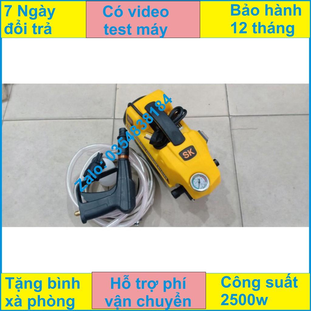 Máy rửa xe NAKATA nhật bản 2500W lõi đồng tặng bình tạo bọt