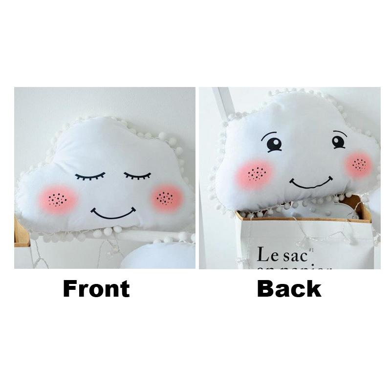 1 pc Phim Hoạt Hình Star/Trăng/Khuôn Mặt Tươi Cười Trẻ Em Ngủ Cushion Dễ Thương Clouds Lông Mi Trẻ Em Phòng Trang Trí Sang Trọng Gối đệm Bóng