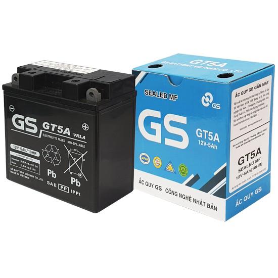 Ắc quy khô xe máy GS GT5A 12V - 5Ah