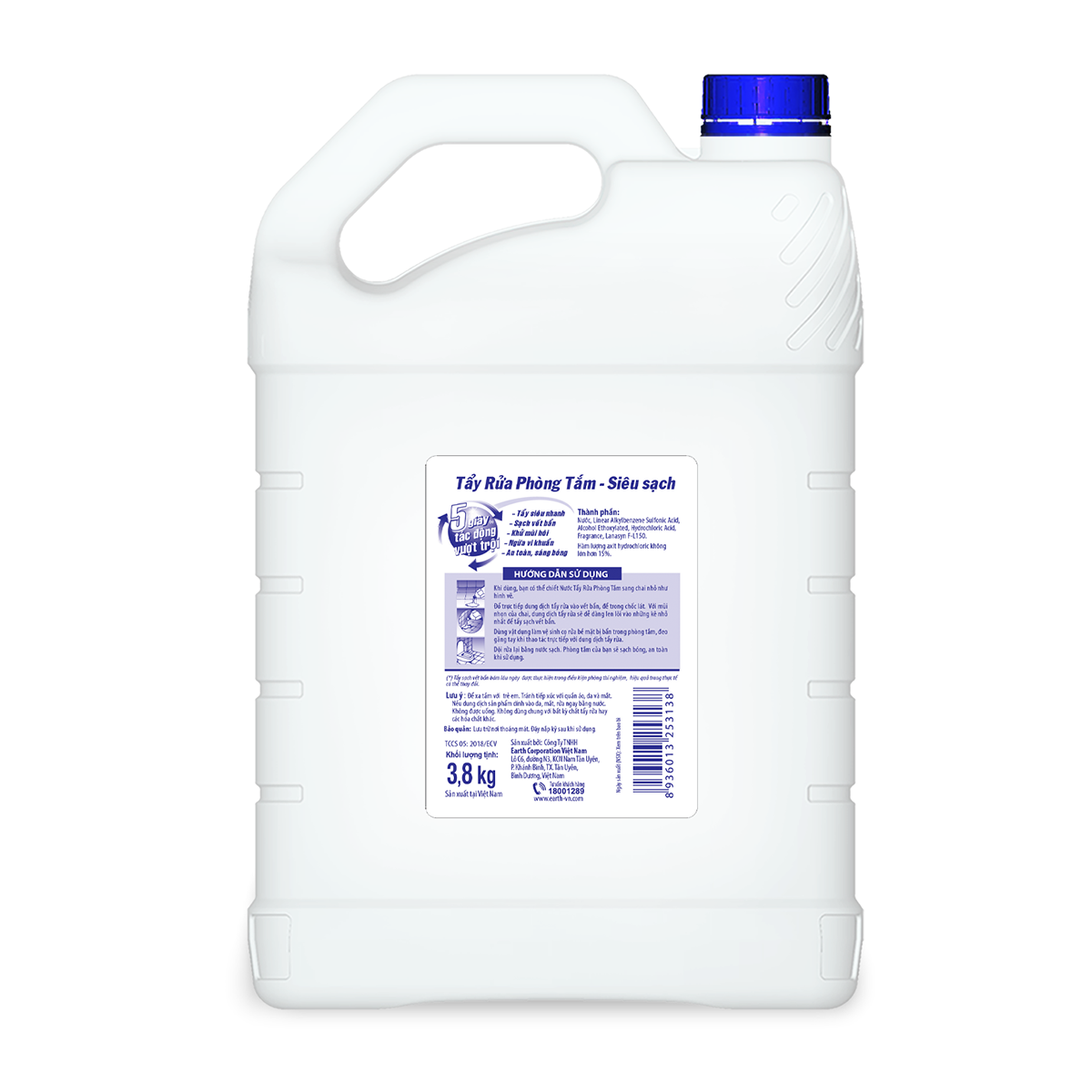 Nước rửa nhà tắm Gift Siêu sạch 3.8kg