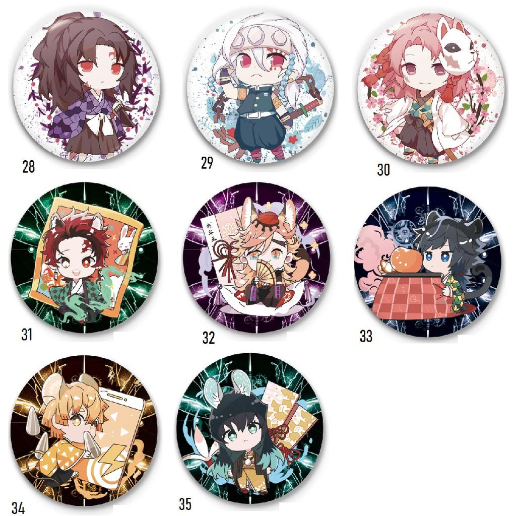 Huy hiệu cài áo Huy hiệu mica nhân vật Kimetsu no yaiba nhân vật Kimetsu no yaiba