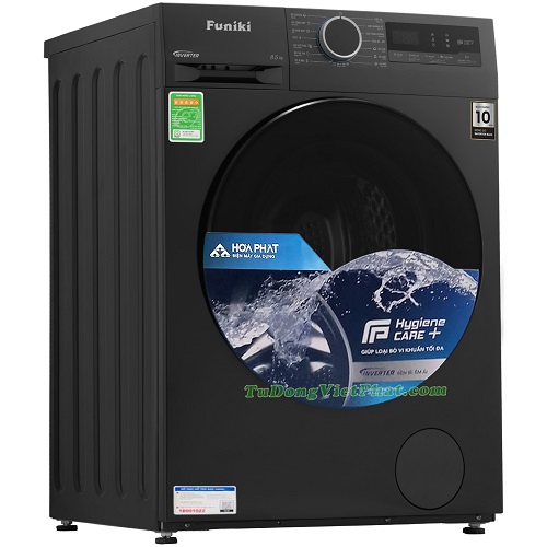 Máy giặt lồng ngang Funiki HWM F885ADG Inverter 8.5kg -Hàng chính hãng- Giao tại Hà Nội