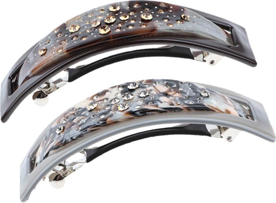 2 Nữ Acetate Tóc Cột Tóc Kẹp Tóc Nữ Cô Gái Mũ Barrettes Kẹp Tóc Quà Tặng