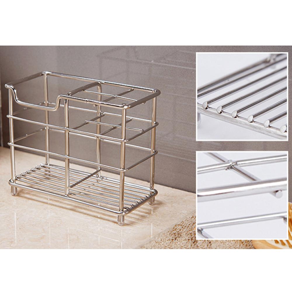 Giá đỡ bàn chải đánh răng bằng thép không gỉ đa chức năng