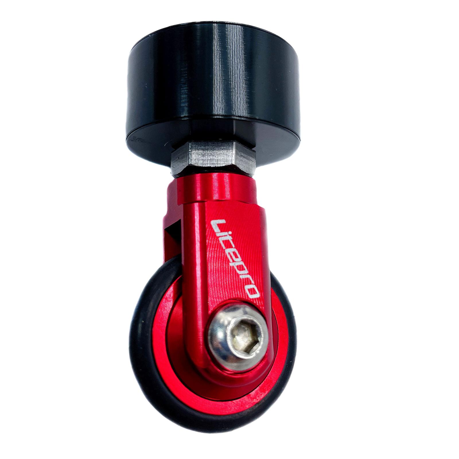 Alloy Folding Bike Easy Wheel 33.9mm Seatpost Mounted EZ Wheel Roller