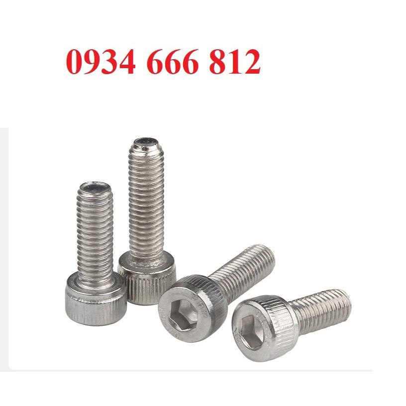 Combo 50c bulong lục giác chìm ĐẦU TRỤ INOX 304 M3, M3X25, M3X30, M3X50