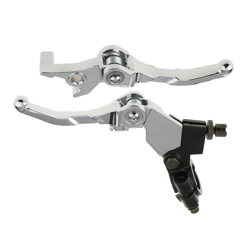 1   Pair   CNC   Foldable   Brake   Clutch   Levers   for   22mm   Motorcycle   Handlebar