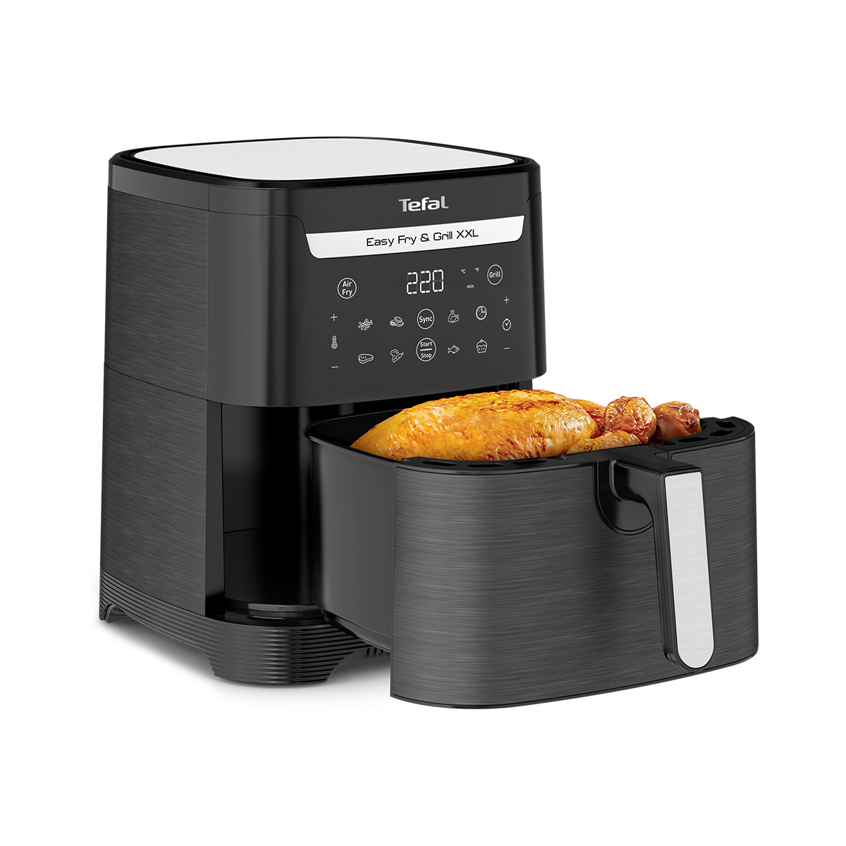 Nồi chiên không dầu Tefal 2in1 Easy Fry & Grill 6.5L XXL EY801815 - Hàng chính hãng