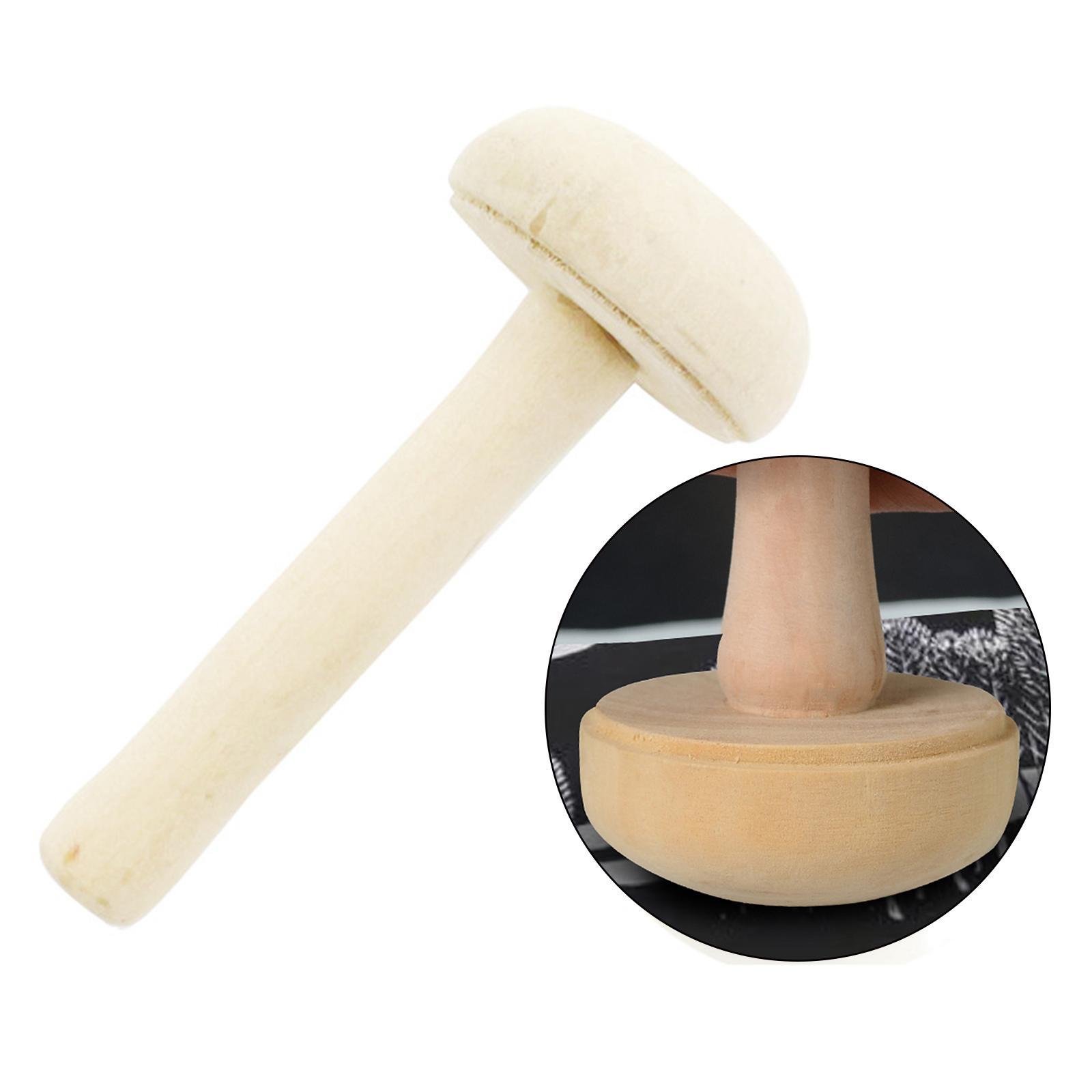 Wooden Mushroom Roller Printing Handcrafted DIY Stamp Making Painting Crafts
