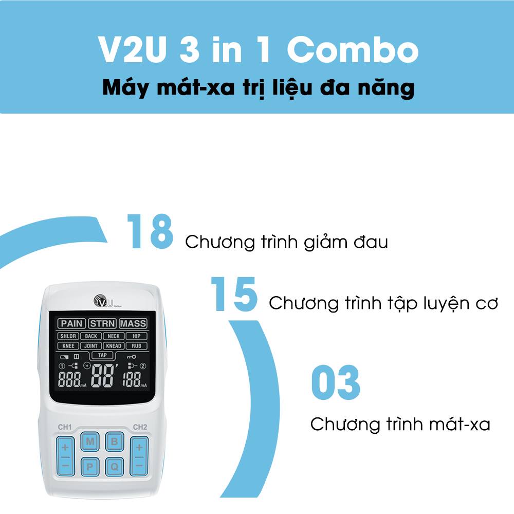 Máy Mát - Xa Trị Liệu Đa Năng ( V2U 3IN1 Combo)