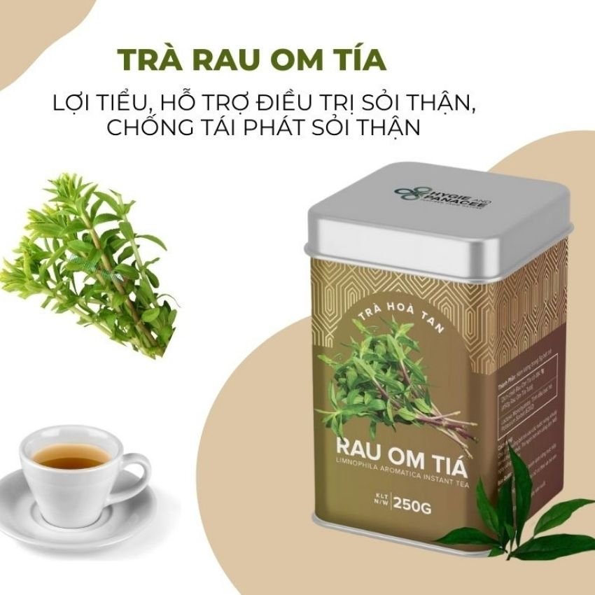Trà Thảo Dược Rau Om Tía Hygie Giúp Thanh Nhiệt Giải Độc, Kháng Khuẩn, Lợi Tiểu, Hỗ Trợ Điều Trị Sỏi Thận Hộp 250g