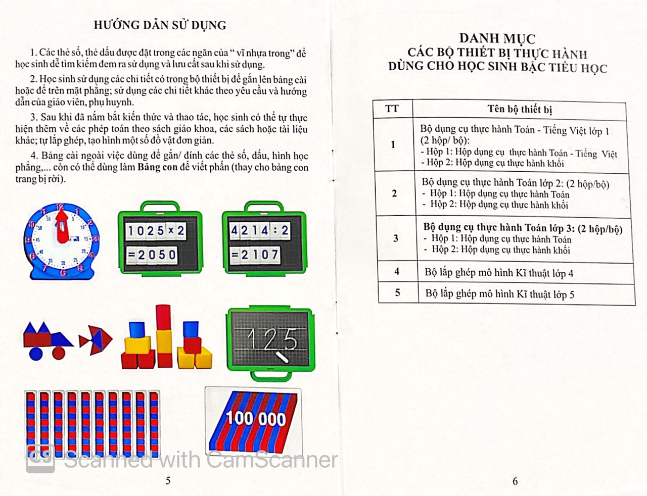 BỘ DỤNG CỤ THỰC HÀNH TOÁN LỚP 3