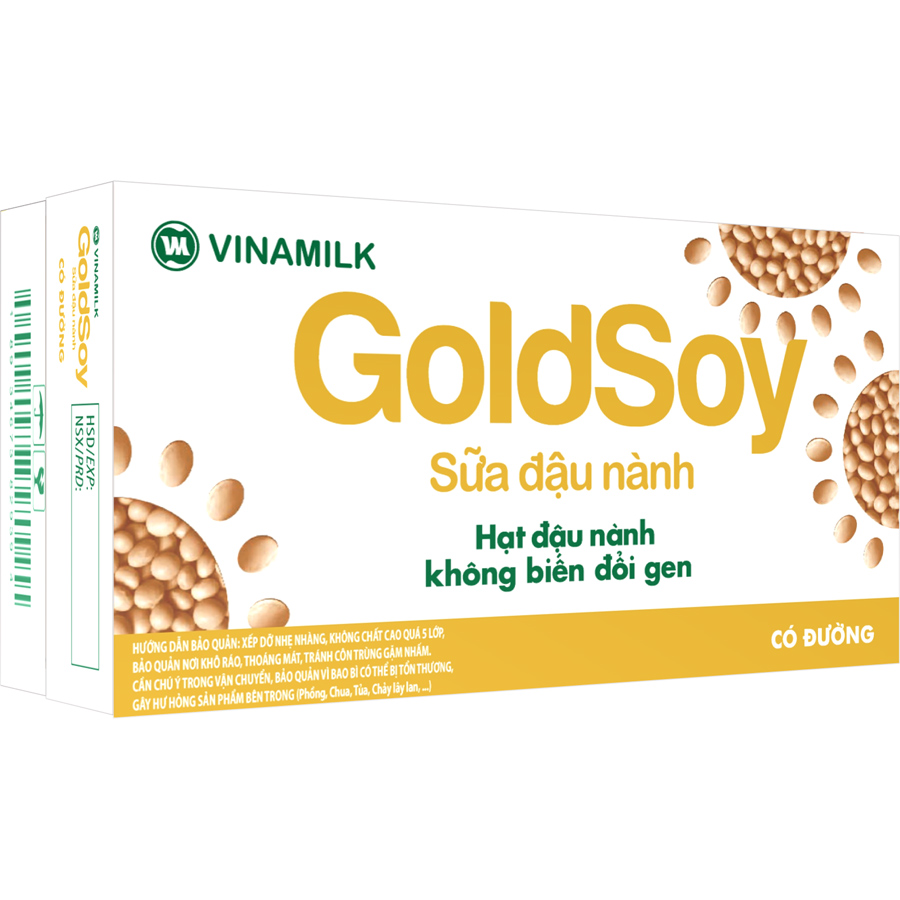 Thùng 12 Hộp Sữa Đậu Nành Goldsoy (1L)