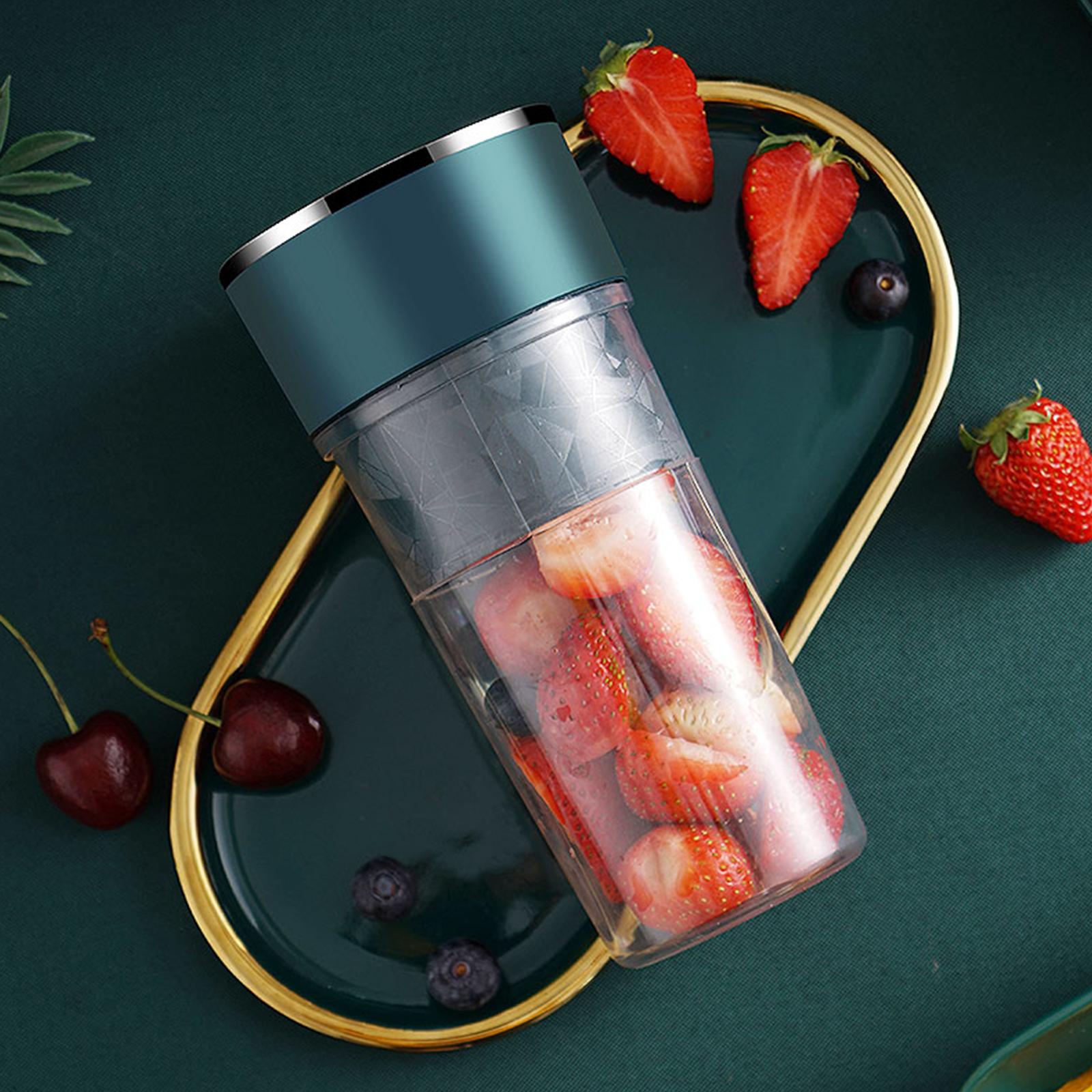 400ML Juicer Cup Smoothie and Shakes Blender Fruit Mixer Mini Portable Mixer Cup USB Rechargeable Fruit Blender Cup