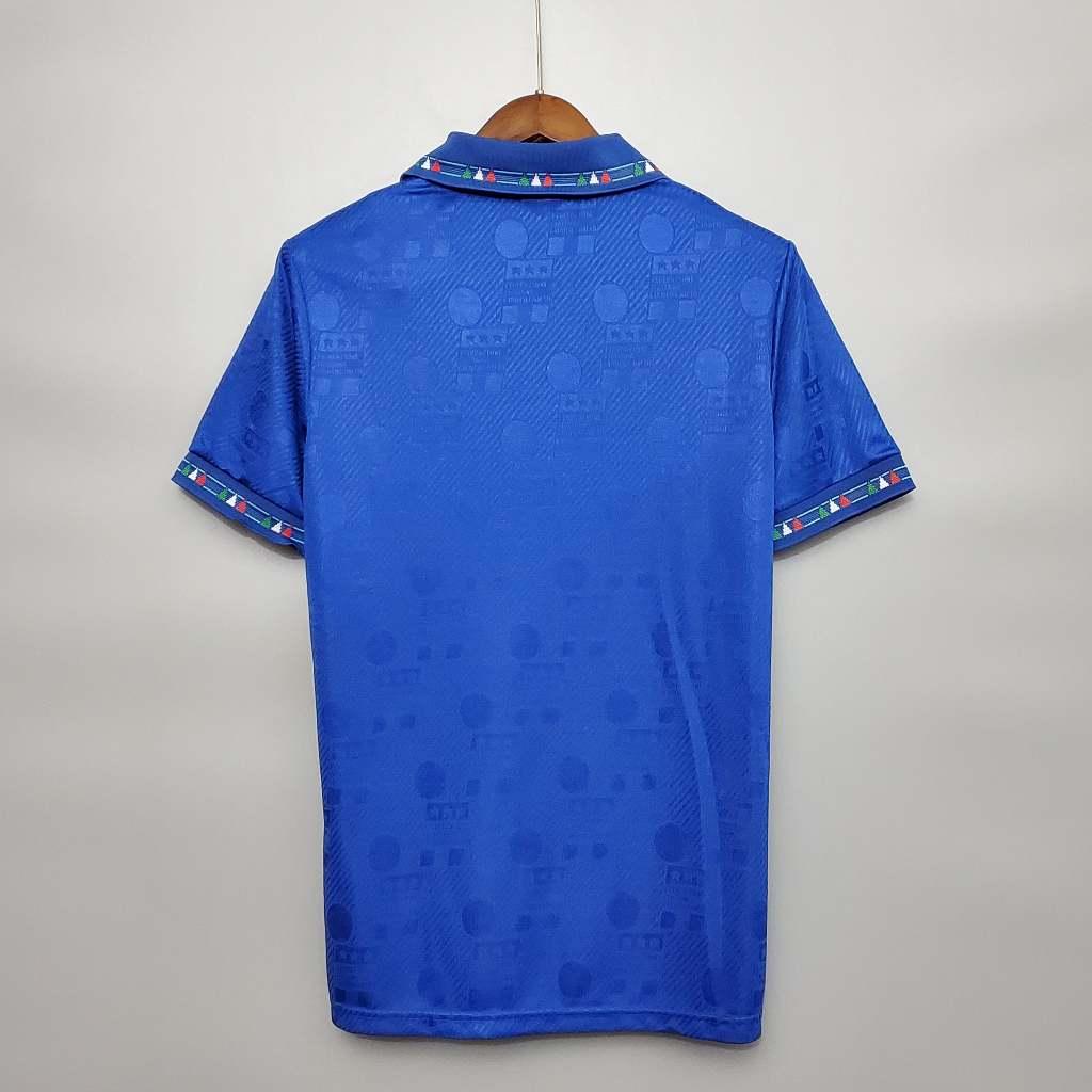 Áo Bóng Đá Retro Tuyển Ý 1994 - Sân Nhà bản cao cấp vải Cotton Polyester
