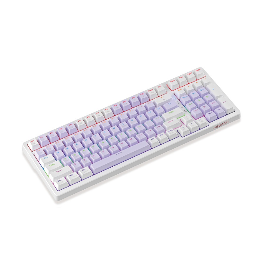 Bàn phím cơ có dây Gaming Newmen GM328, công nghệ keycap ép phun, chống mài mòn, bền, bảo hành 24 tháng - Hàng chính hãng