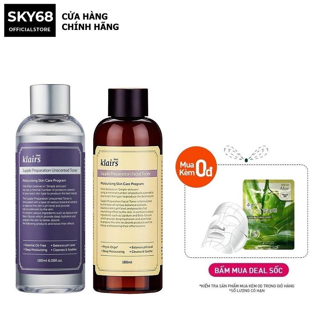 Nước Hoa Hồng Dưỡng Ẩm Dears, Klairs Supple Preparation Toner 180ml