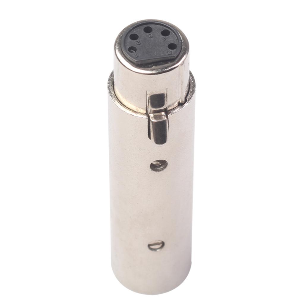 3 Pin Male to 5 Pin XLR Female Audio Heads Interconnect Audio Adapter