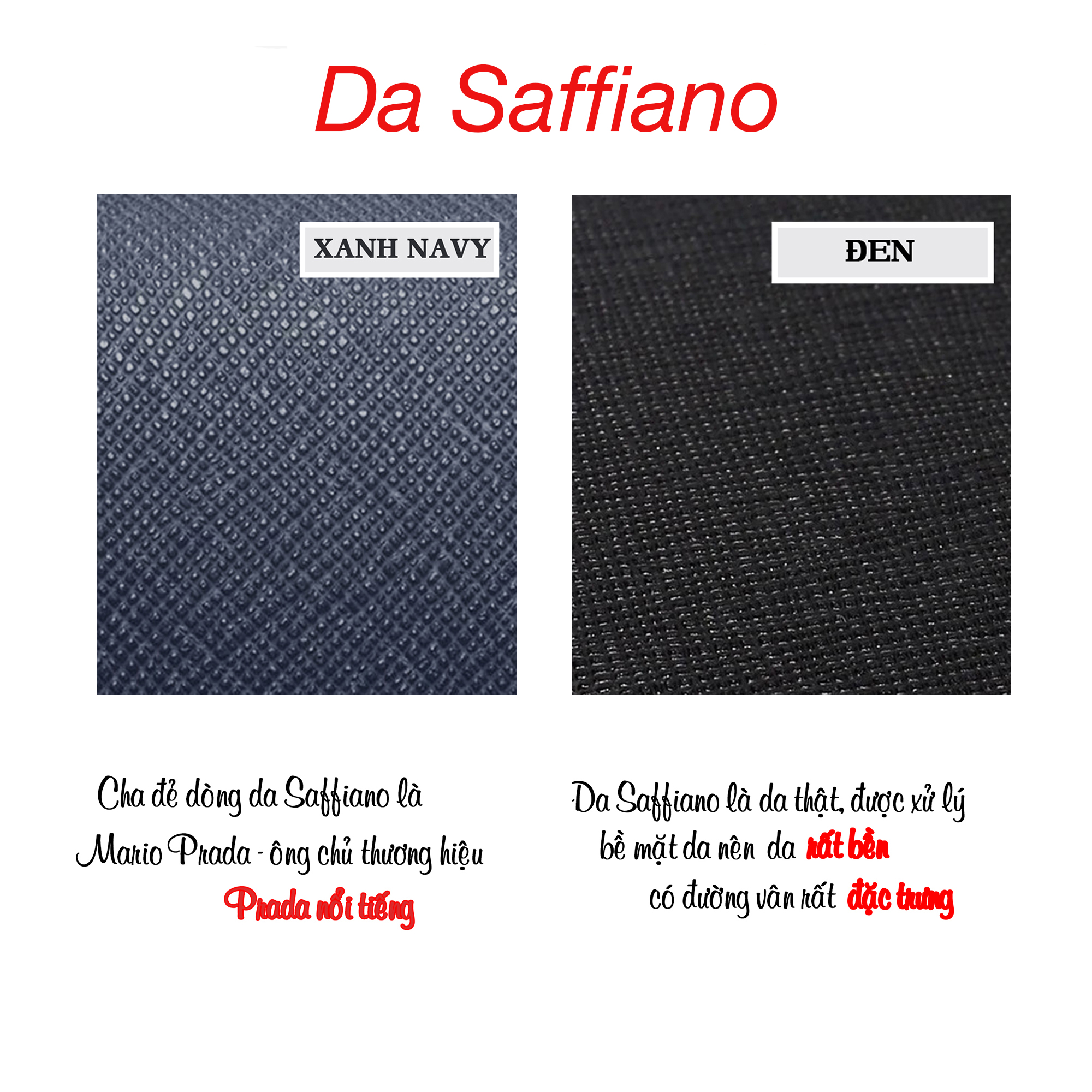Ví nam da saffiano cao cấp PQ Leather PV6 - da thật - full hộp làm quà tặng có bảo hành