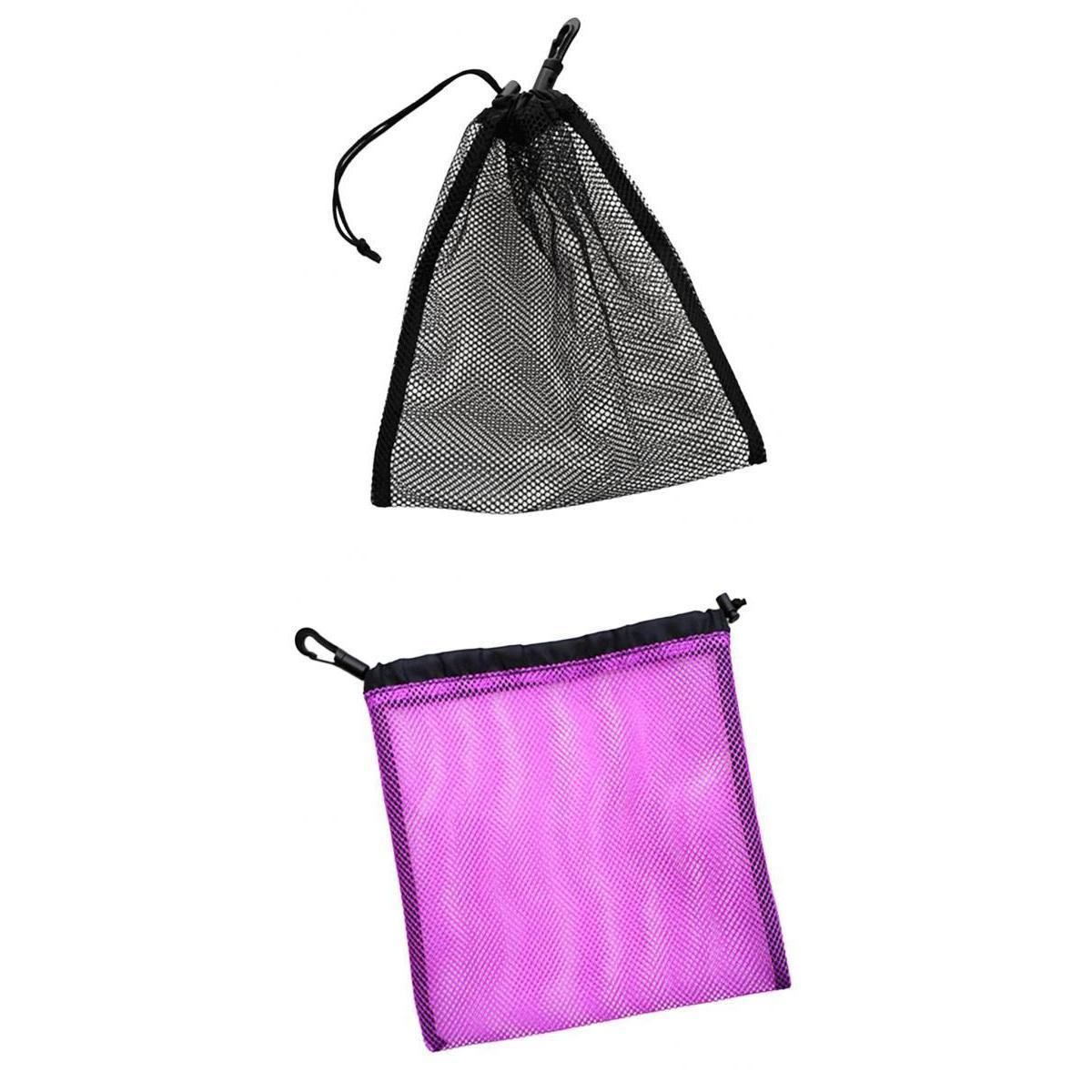 2Pcs Durable Mesh Nets Bag Pouch Golf Tennis Ball Carrying Holder Storage
