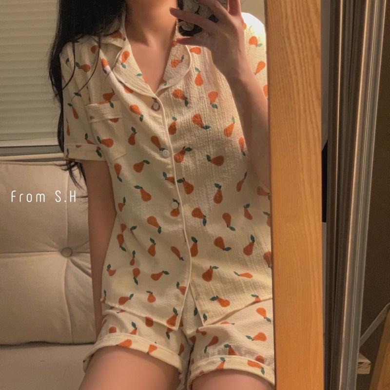 Bộ pijama cộc nhiều hình - chất xốp