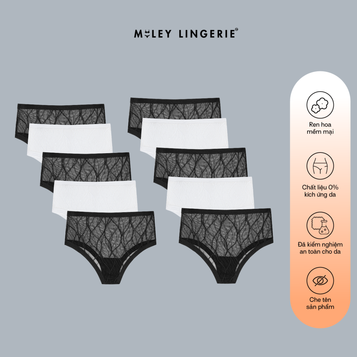 Combo 10 Quần Lót Ren Zig Zag Likia