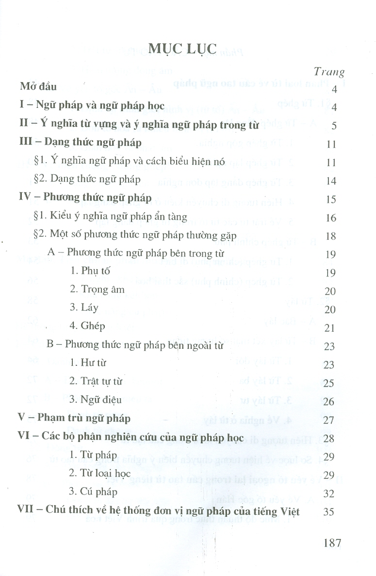 Ngữ Pháp Tiếng Việt - Tập Một (Tái bản lần thứ mười sáu)