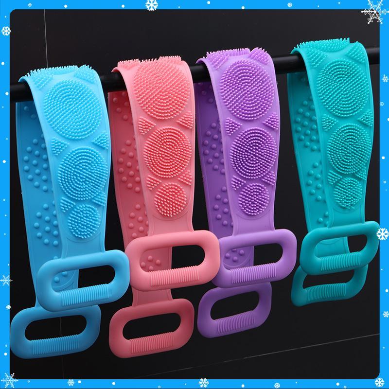 Đai tắm chà lưng silicon, đai cọ lưng massage silicon  - Hàng Chất Lượng