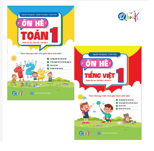 Sách - Combo Ôn Hè Toán và Tiếng Việt 1 - Chương Trình Mới - Dành cho học sinh lớp 1 lên 2