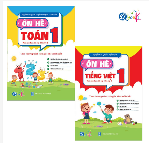 Sách - Combo Ôn Hè Toán và Tiếng Việt 1 - Chương Trình Mới - Dành cho học sinh lớp 1 lên 2 (2 cuốn)