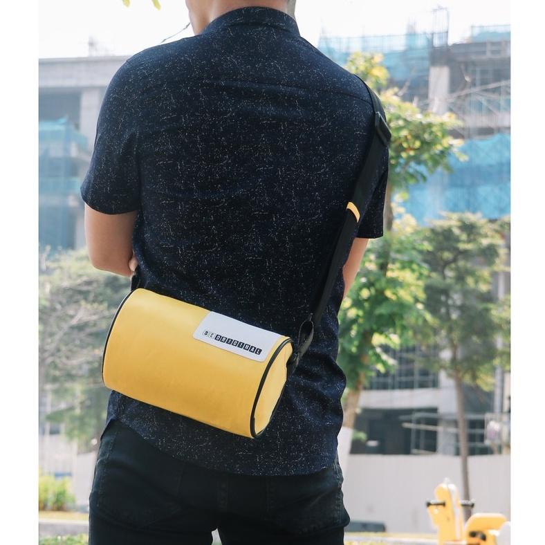 Túi đeo chéo nam nữ unisex, chất dù bền nhẹ, kiểu dáng thời trang độc đáo - BOM
