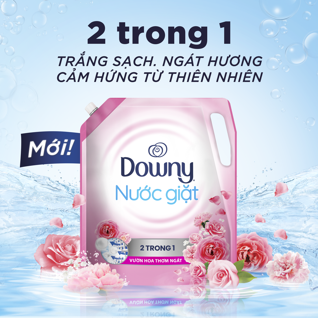 Nước Giặt DOWNY 2 trong 1 Túi 3.05kg