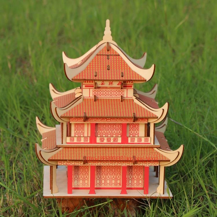 Đồ chơi lắp ráp gỗ 3D Mô hình Yueyang Tower HG-F008