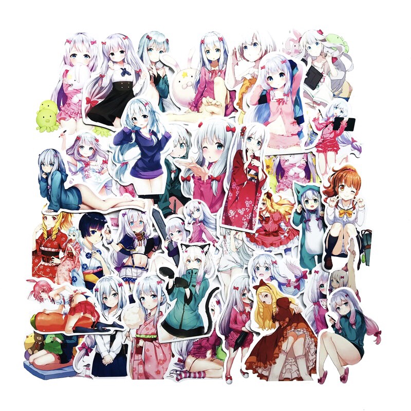 Set 60 Sticker Sagiri Izumi ảnh có ép lụa