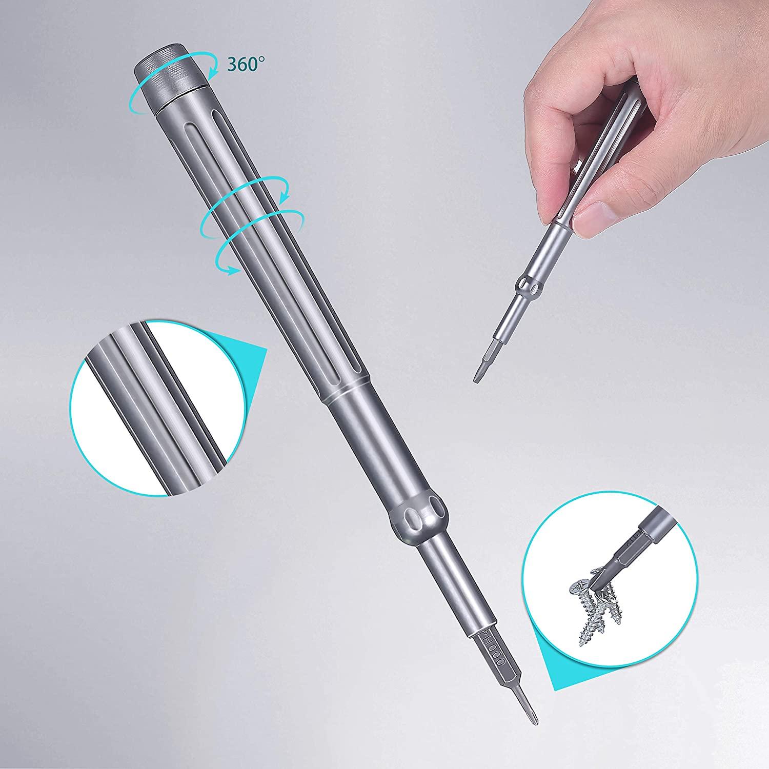 Bộ vô hình tua-vít, một 50 trong công cụ bảo dưỡng độ chính xác có vỏ kim loại sáng tạo, được dùng để bảo trì điện thoại thông minh, PCs, kính và đồng hồ