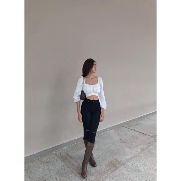 Quần Jean nữ skinny ôm trơn co dãn