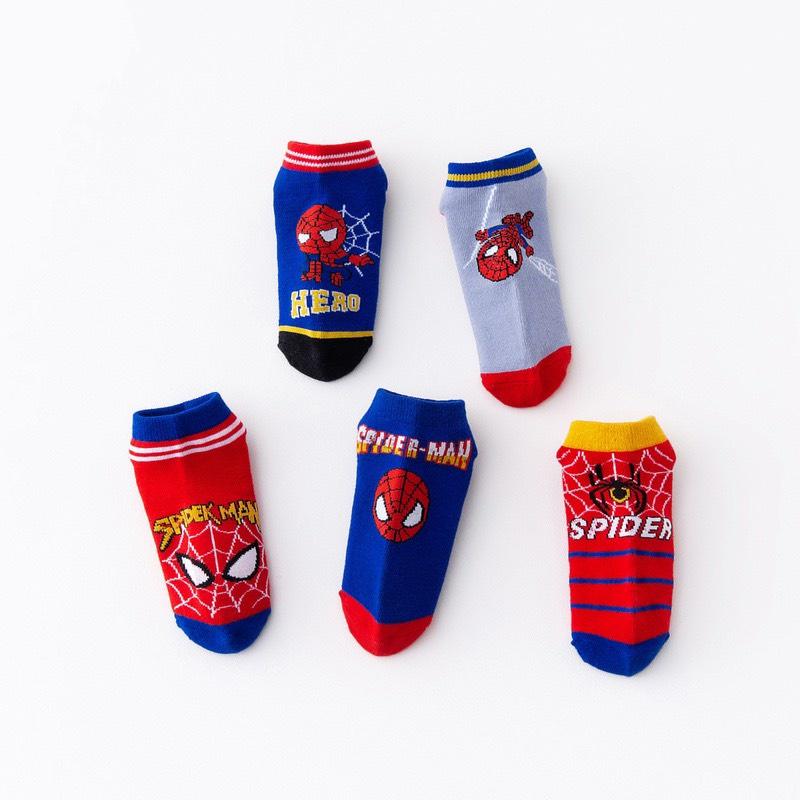 Tất Người Nhện Cho Bé Vớ Trẻ Em Hoạt Hình Siêu Nhân Spider man Chất Liệu Cotton Thấm Hút Mồ Hôi 1-8 Tuổi - SUMO KIDS