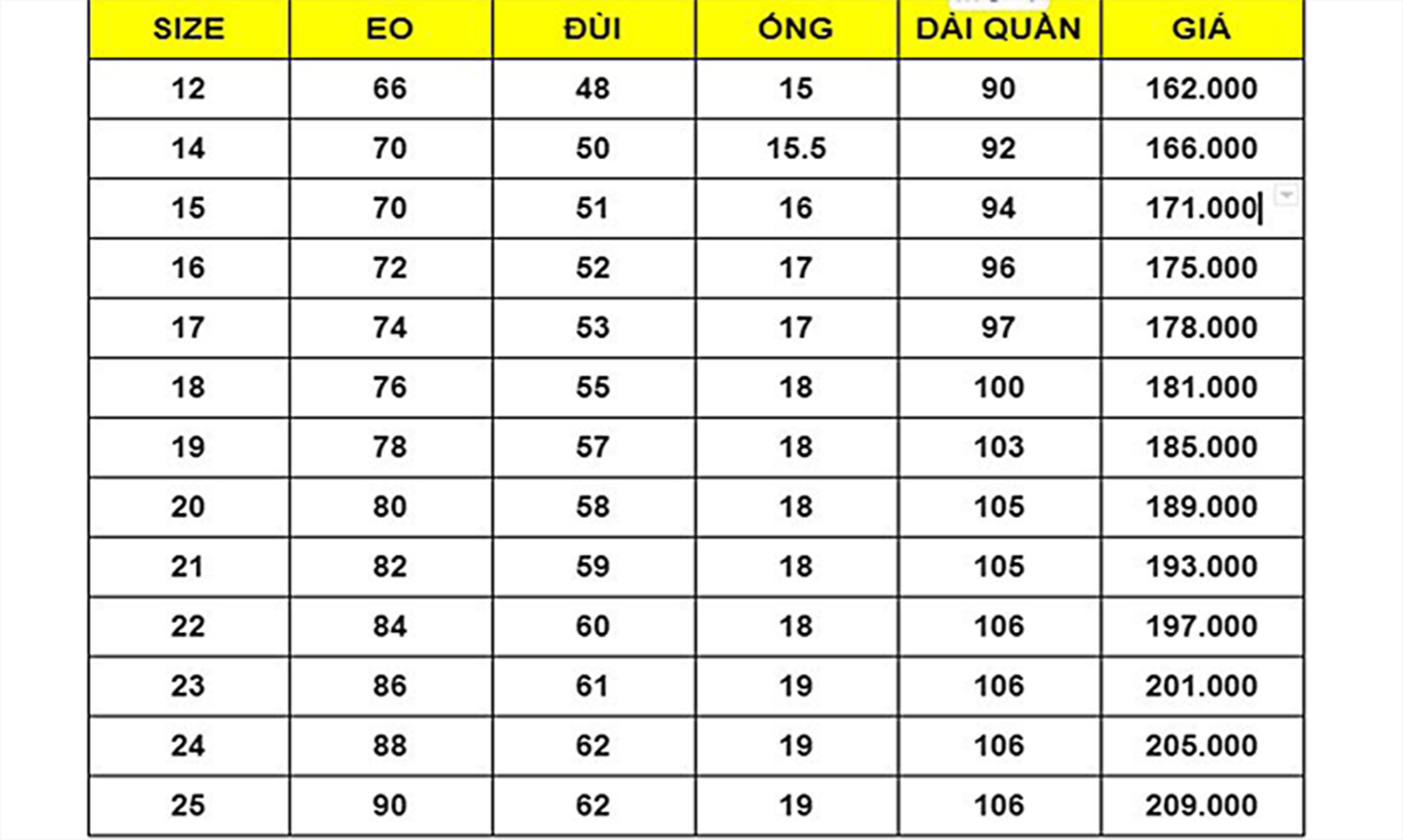 Quần tây học sinh việt tiến cấp 2 - 3