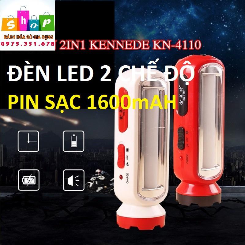 Đèn pin sạc LED xách tay đa năng 2IN1 Loại to