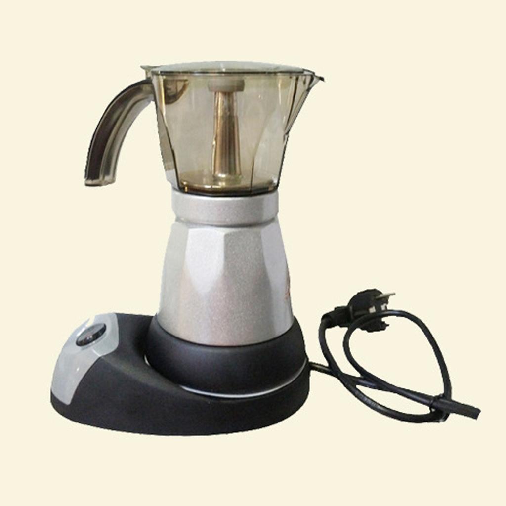 Portable 6 Cups Electric Espresso Coffee Maker Percolator Moka Pot EU Plug