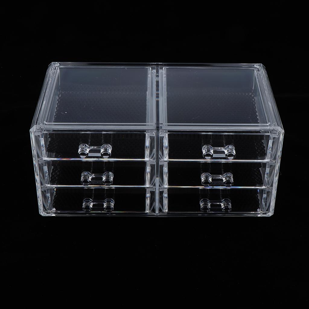 Acrylic Table Makeup Cosmetic Organizer Case Display Holder Storage Drawer 6