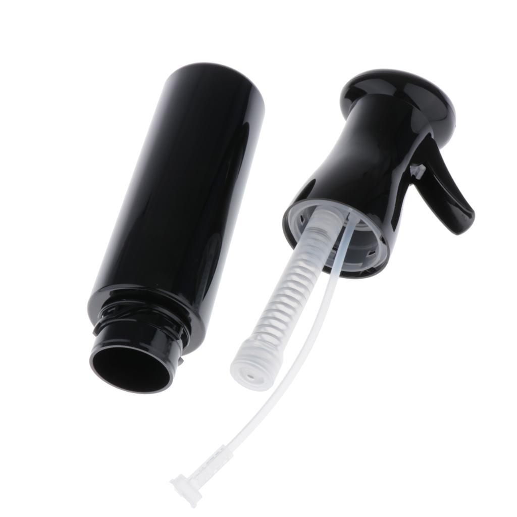 300ml Empty Hairdressing Hair Spray Bottle Water Sprayer Container 2x Black